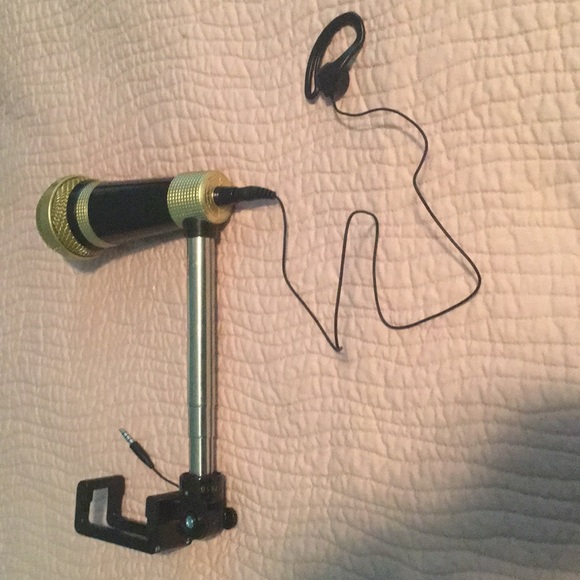 Portable mic for your phone and holder - Picture 1 of 2